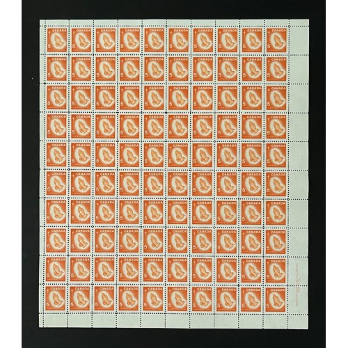 Canada 451 Sheet Plate No. 2 MNH