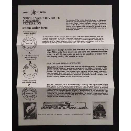 Canada Misc12 The Royal Hundson Train Commemorative