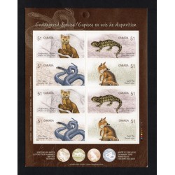Canada BK335 Booklet Pane VF MNH