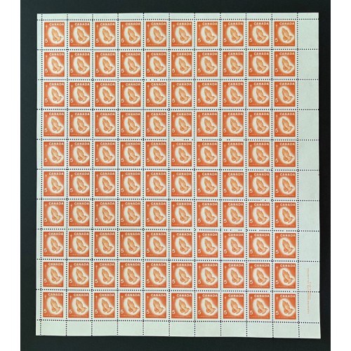 Canada 452 Sheet Plate No. 3 MNH