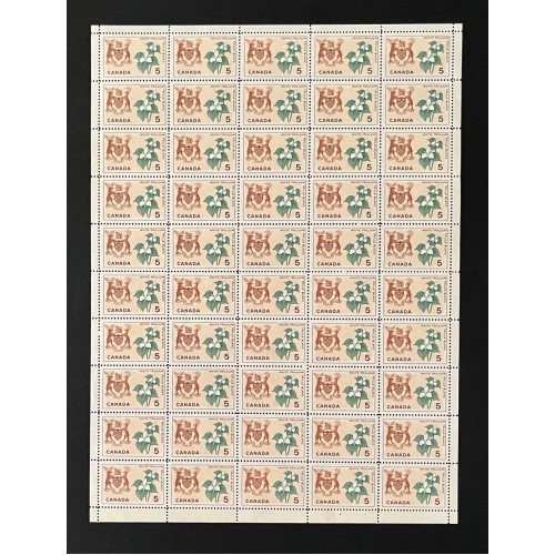Canada 418 Sheet Field Stock MNH