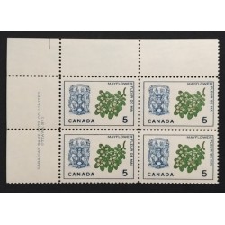 Canada 420 Plate Block UL No. 1 VF MNH