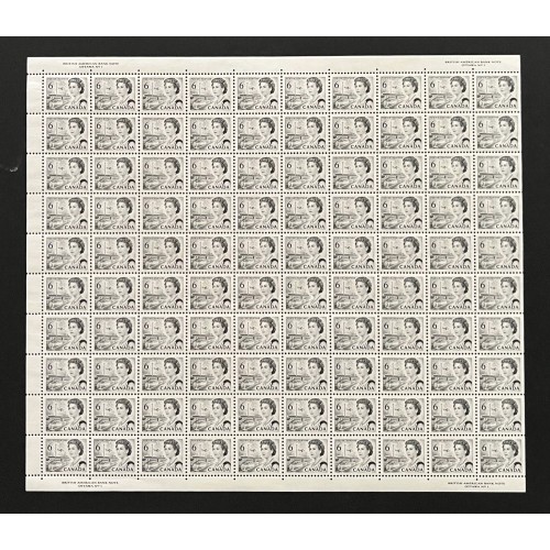 Canada 460 Sheet Plate No. 1 MNH