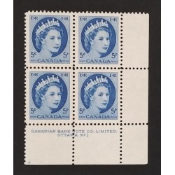 Canada 341 Plate Block LR No. 1 VF MNH