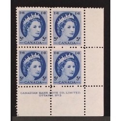 Canada 341 Plate Block LR No. 3 VF MNH
