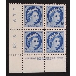 Canada 341 Plate Block LL No. 5 VF MNH