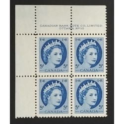 Canada 341 Plate Block UL No. 10 VF MNH