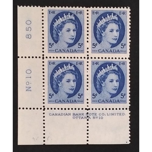 Canada 341 Plate Block LL No. 10 VF MNH