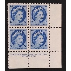 Canada 341 Plate Block LR No. 10 VF MNH