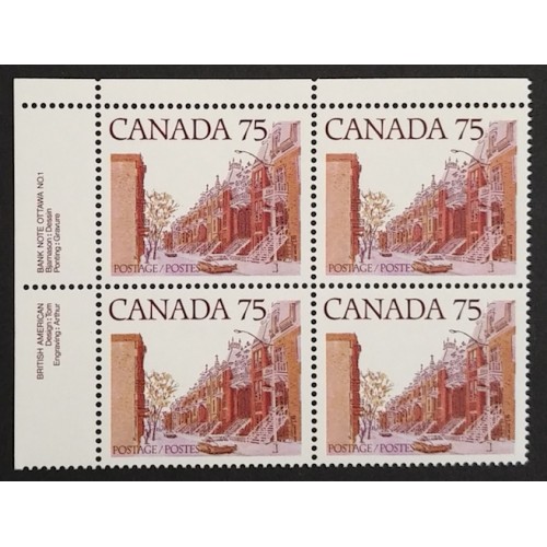 Canada 724 Plate Block UL No. 1 VF MNH