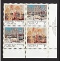 Canada 734ii Plate Block LR VF MNH