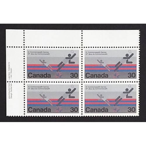 Canada 758 Plate Block UL VF MNH