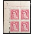 Canada 327 Plate Block UL No. 4 F-VF MNH