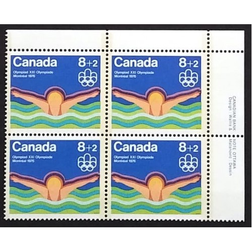 Canada B4 Plate Block UR VF MNH