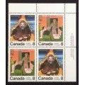 Canada 696aiii Plate Block UR VF MNH