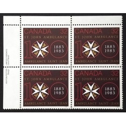 Canada 980 Plate Block UL VF MNH