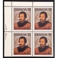 Canada 995 Plate Block UL VF MNH