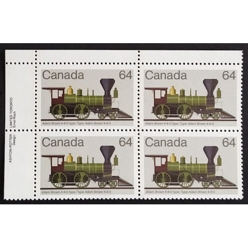 Canada 1002 Plate Block UL VF MNH