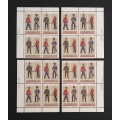 Canada 1008a Plate Blocks Matched Set VF MNH
