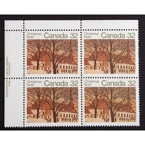 Canada 1004 Plate Block UL VF MNH
