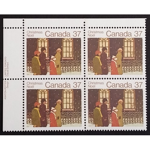 Canada 1005 Plate Block UL VF MNH