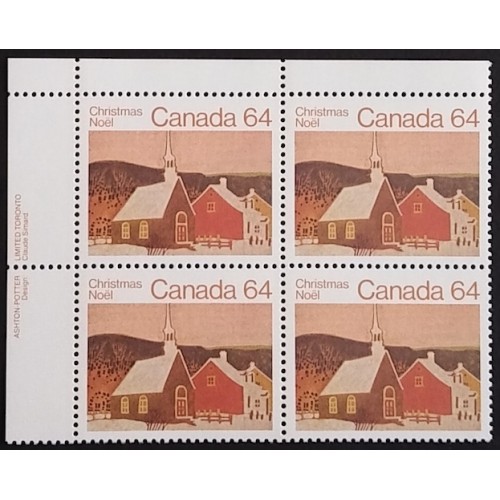 Canada 1006 Plate Block UL VF MNH