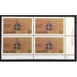 Canada 1030 Plate Block LR VF MNH