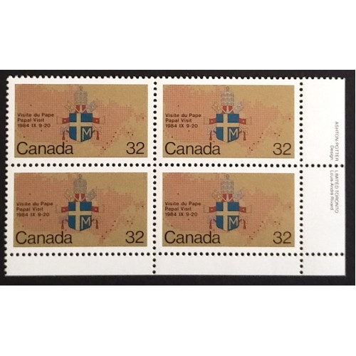 Canada 1030 Plate Block LR VF MNH