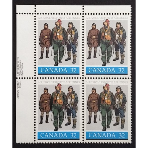 Canada 1043 Plate Block UL VF MNH