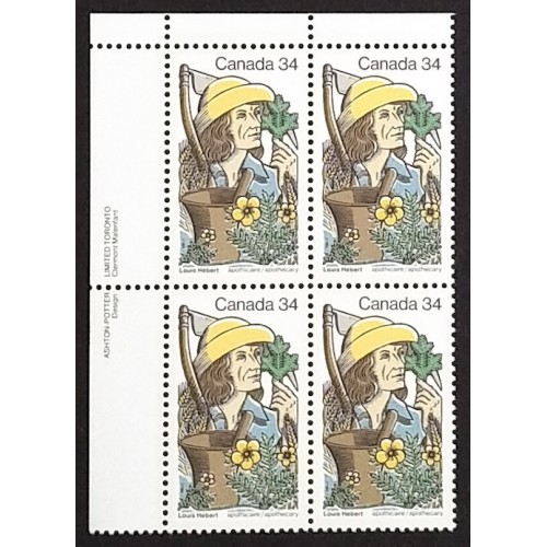 Canada 1060 Plate Block UL VF MNH