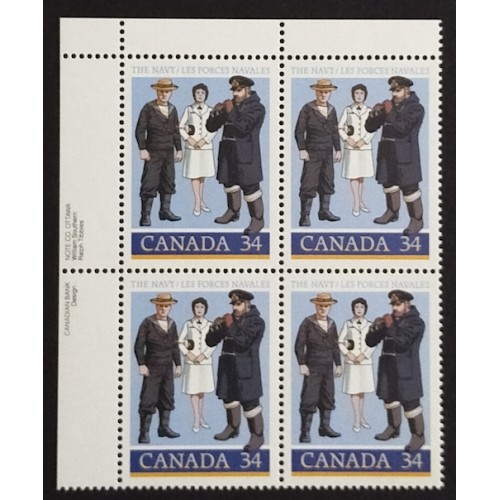 Canada 1075 Plate Block UL VF MNH