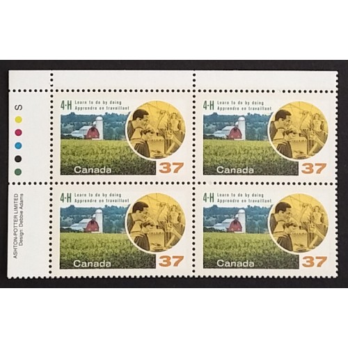 Canada 1215 Plate Block UL VF MNH