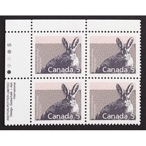 Canada 1158 Plate Block UL VF MNH