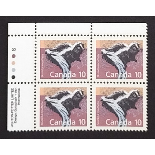 Canada 1160 Plate Block UL VF MNH