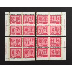 Canada 647a Plate Blocks Matched Set No. 1 VF MNH