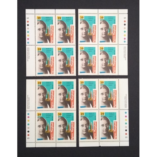 Canada 1293 Plate Blocks Matched Set VF MNH
