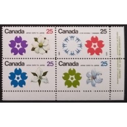 Canada 511a Plate Block LR VF MNH