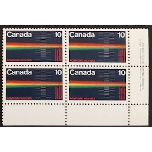 Canada 613 Plate Block LR VF MNH