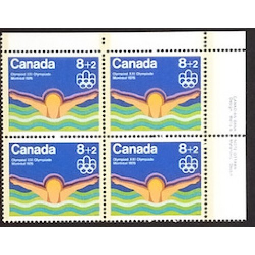 Canada B4i Plate Block UR VF MNH