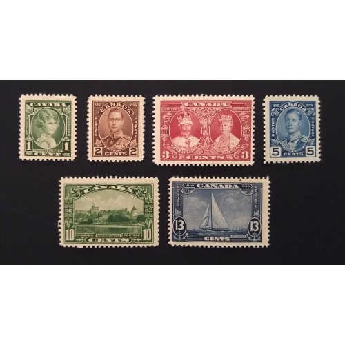 Canada 211-6 Set F-VF MNH