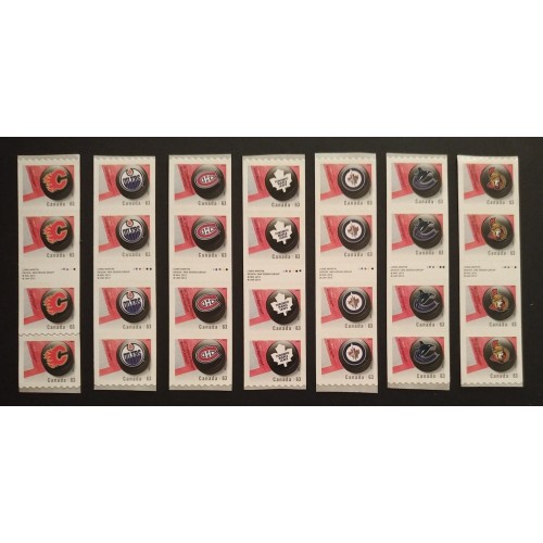 Canada 2662i-68i Gutter Strip Set VF MNH