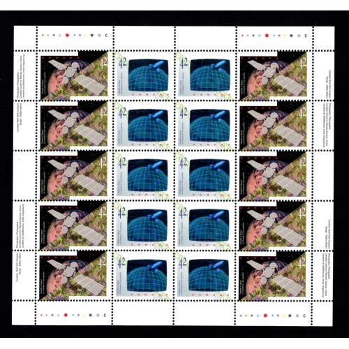 Canada 1442iii* Sheet - High Orbit Variety VF MNH
