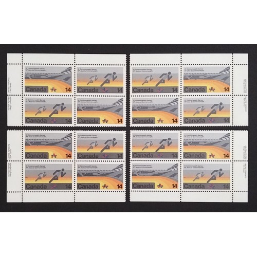 Canada 760a Plate Blocks Matched Set VF MNH