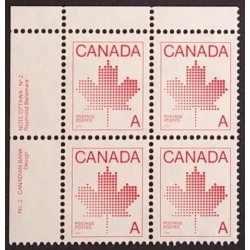 Canada 907ii Plate Block UL No. 2 VF MNH