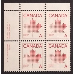 Canada 907ii Plate Block UL No. 3 VF MNH