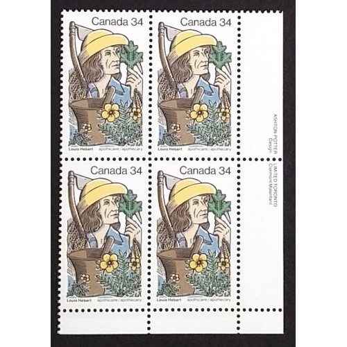 Canada 1060 Plate Block LR VF MNH