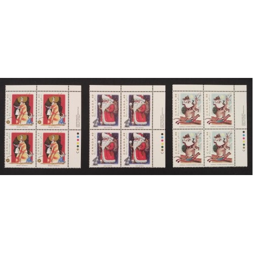 Canada 1499-501 Plate Blocks UR VF MNH