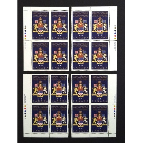 Canada 1133i Plate Blocks Matched Set VF MNH