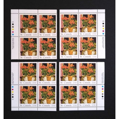 Canada 1148 Plate Blocks Matched Set VF MNH