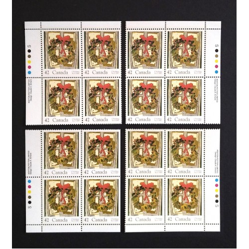 Canada 1149 Plate Blocks Matched Set VF MNH